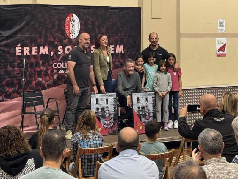 Juan Carlos Unzué a la Colla Vella dels Xiquets de Valls